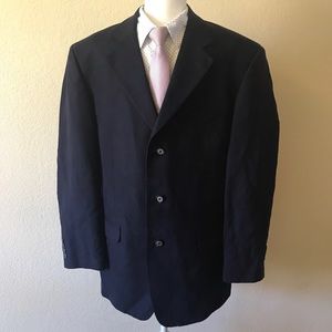 Andrew Fezza Fusion blue suede look blazer 41R